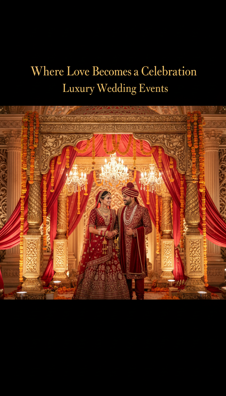 Wedding decoration and celebration setup